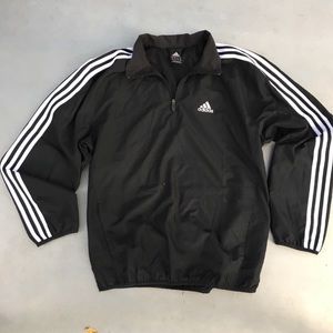 Adidas mesh lined Jacket Black white S windbreaker